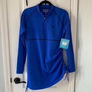Coolibar Royal Blue island swim shirt Size M NWT